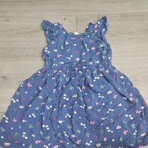 Carter's Blue and Purple Sleeveless Ruffled Sundress